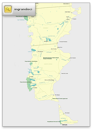 mappa Patagonia